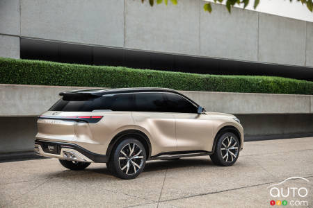 Prototype Infiniti QX60 Monograph, trois quarts arrière